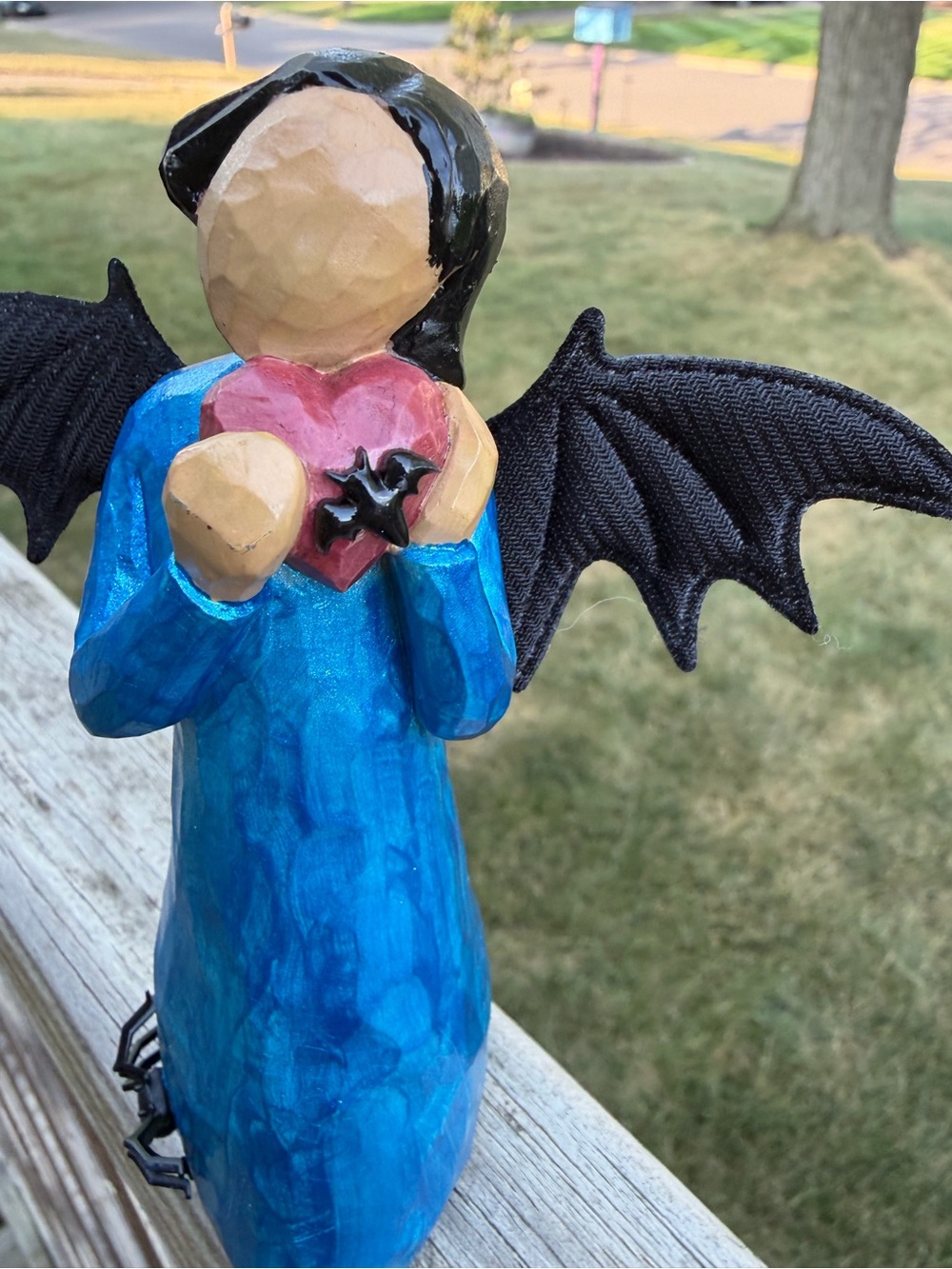 Wicked Willow Handpainted Witch Blue Metallic - Picture 2 of 4